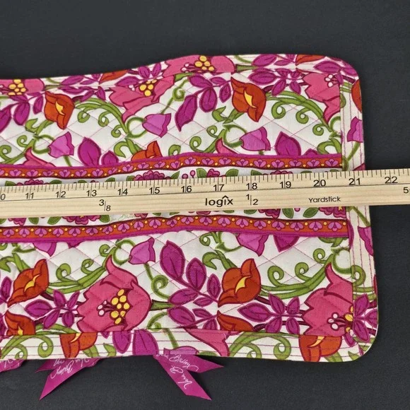 Vera Bradley Jewelry Folio Organizer Lilli Bell Pink Green Travel Bag NWOT - Picture 11 of 11